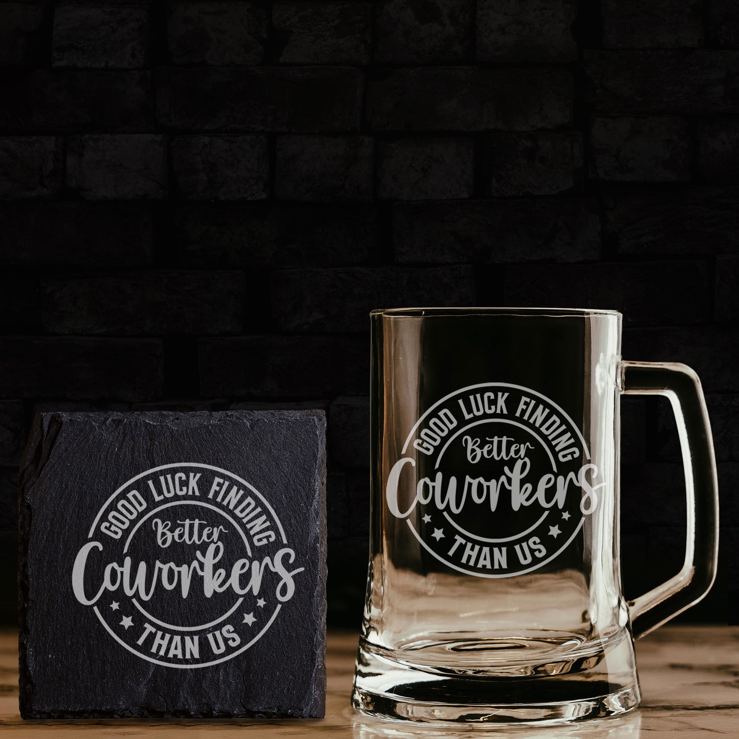 Better Coworker Engraved Beer Tankard Glass – Leaving Gift for Colleagues