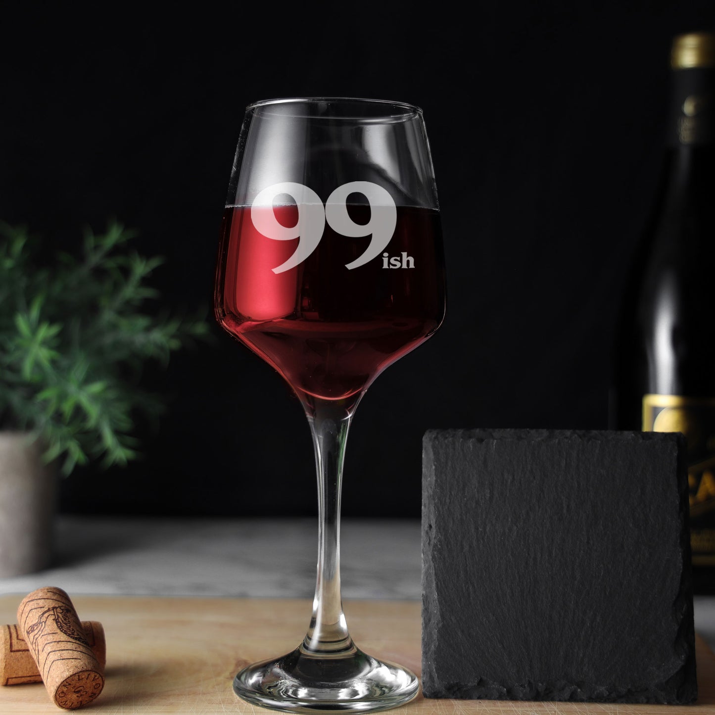 Milestone Birthday Wine Glass and/or Coaster Set Humourous 'ish' Design