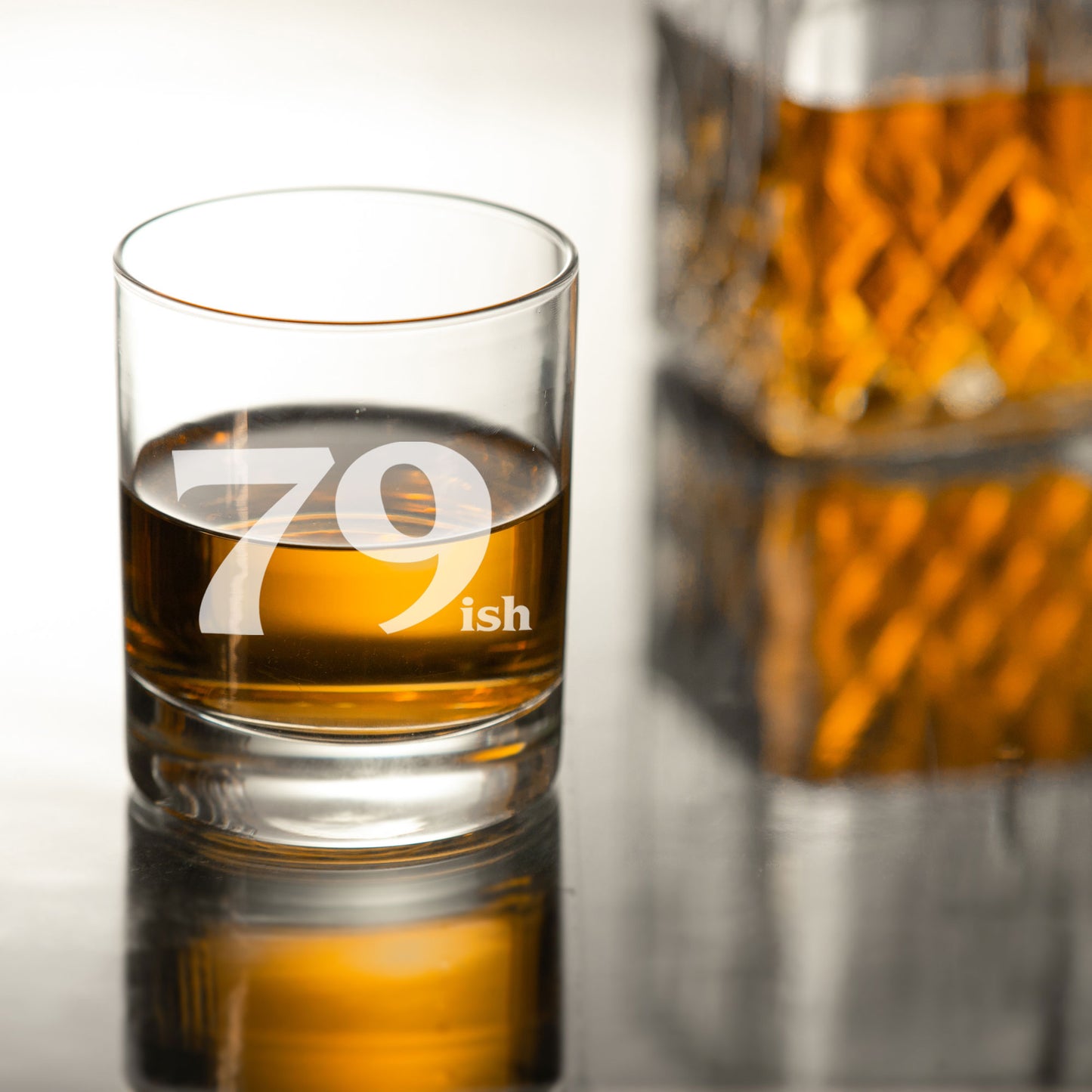 Milestone Birthday Present Whisky Glass and/or Coaster Set “ish”