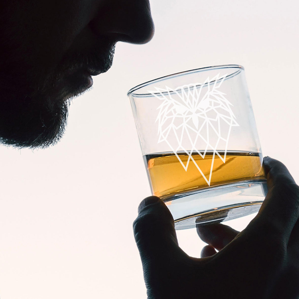 Owl Engraved Whisky Glass - Always Looking Good -