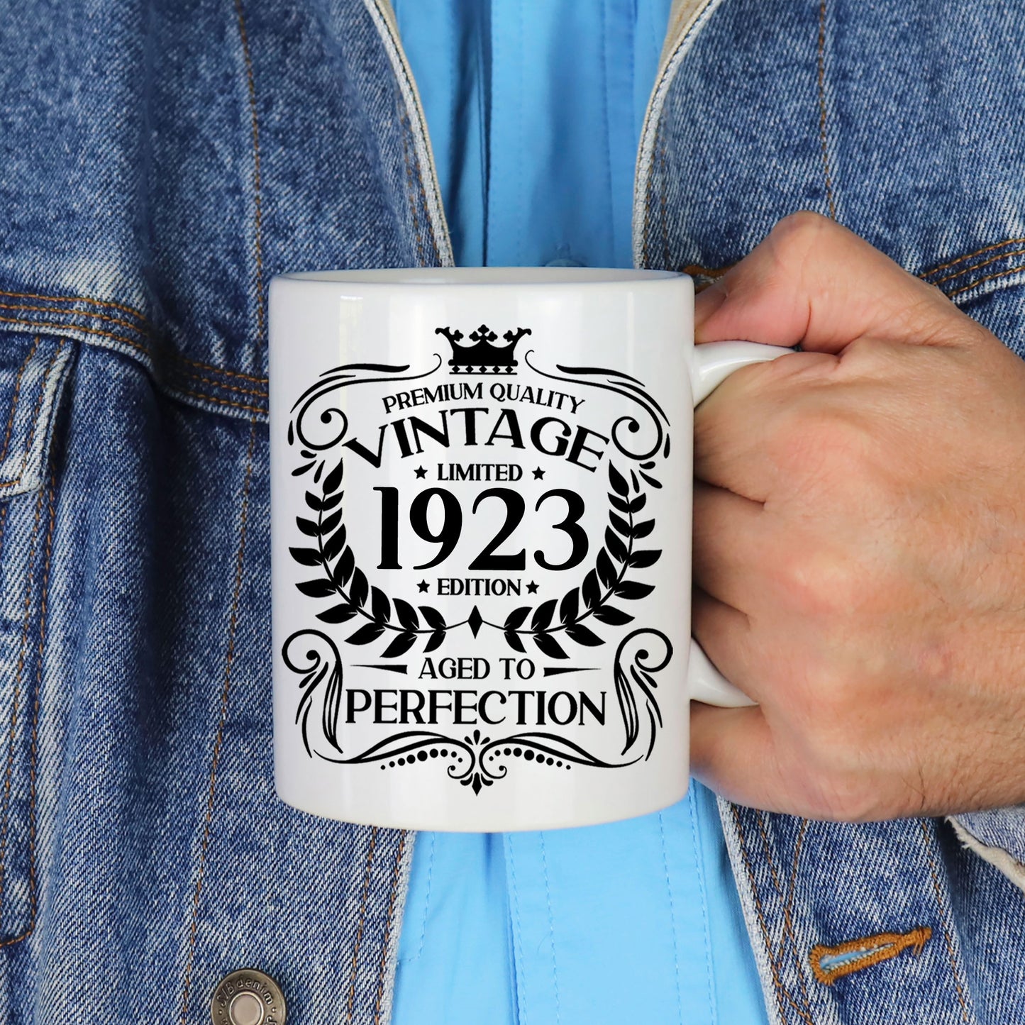 Personalised Vintage 1923 Mug and/or Coaster - Always Looking Good -