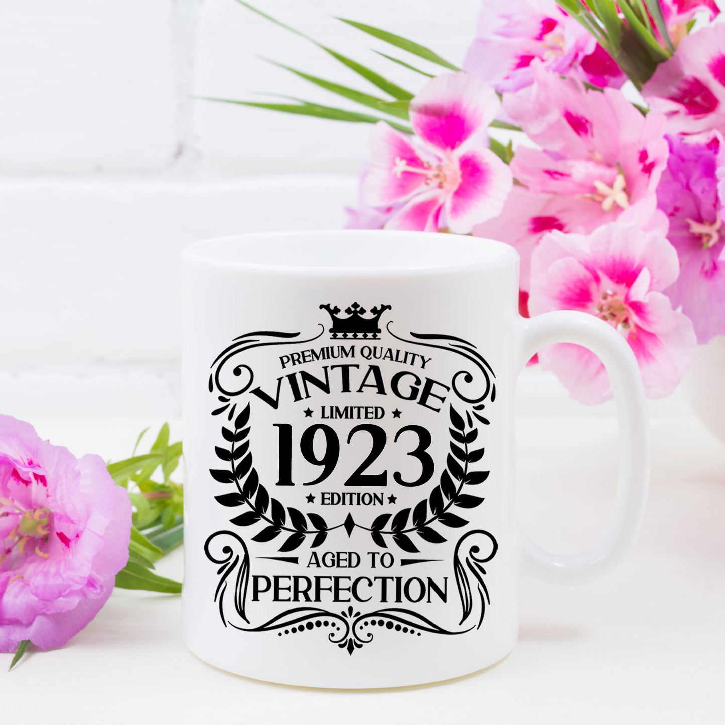 Personalised Vintage 1923 Mug and/or Coaster - Always Looking Good -