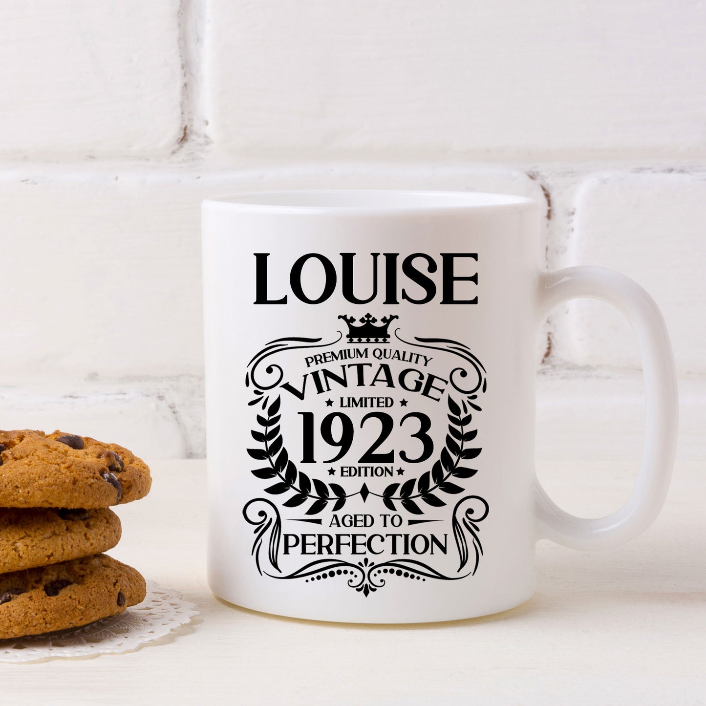 Personalised Vintage 1923 Mug and/or Coaster  - Always Looking Good -   