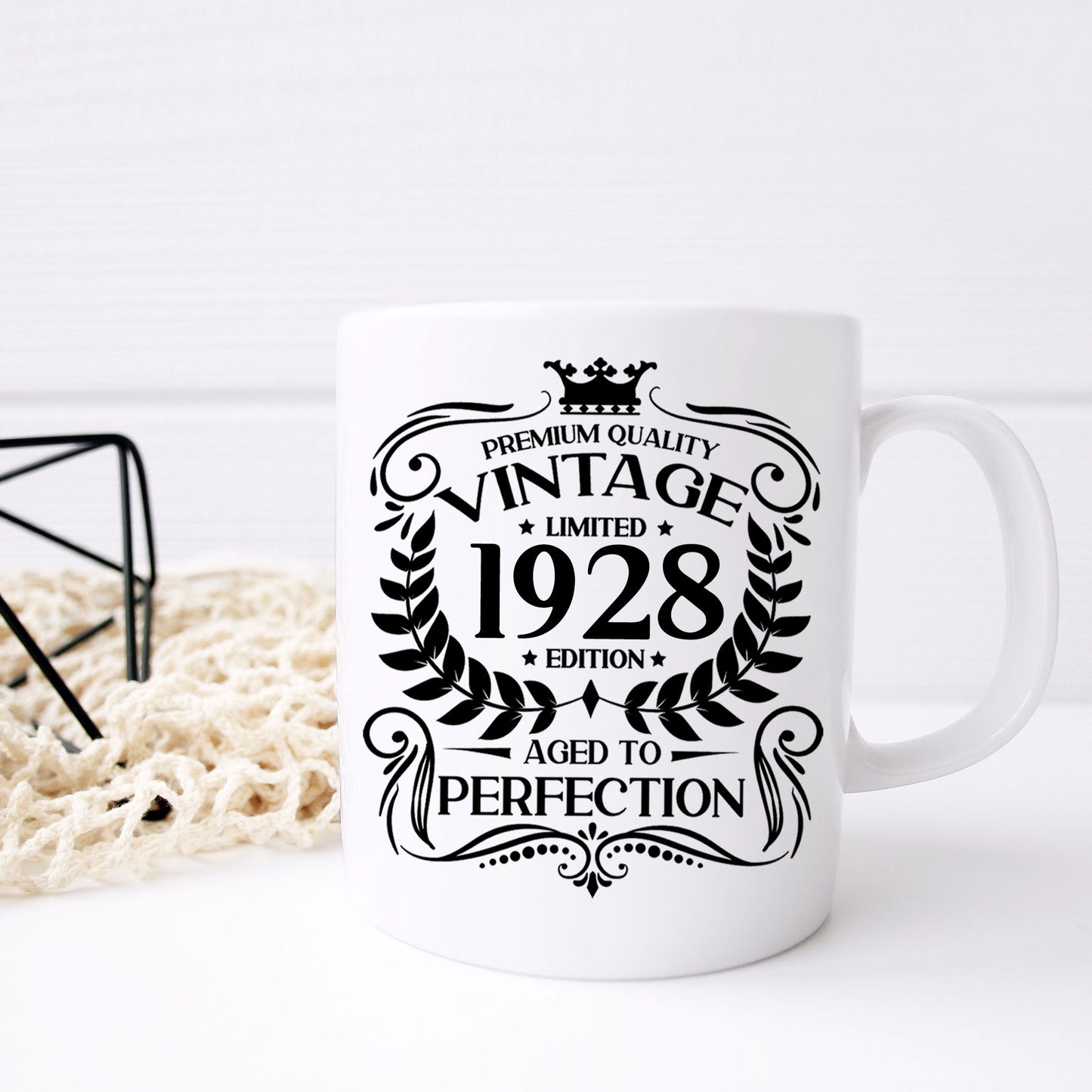 Personalised Vintage 1928 Mug and/or Coaster - Always Looking Good -