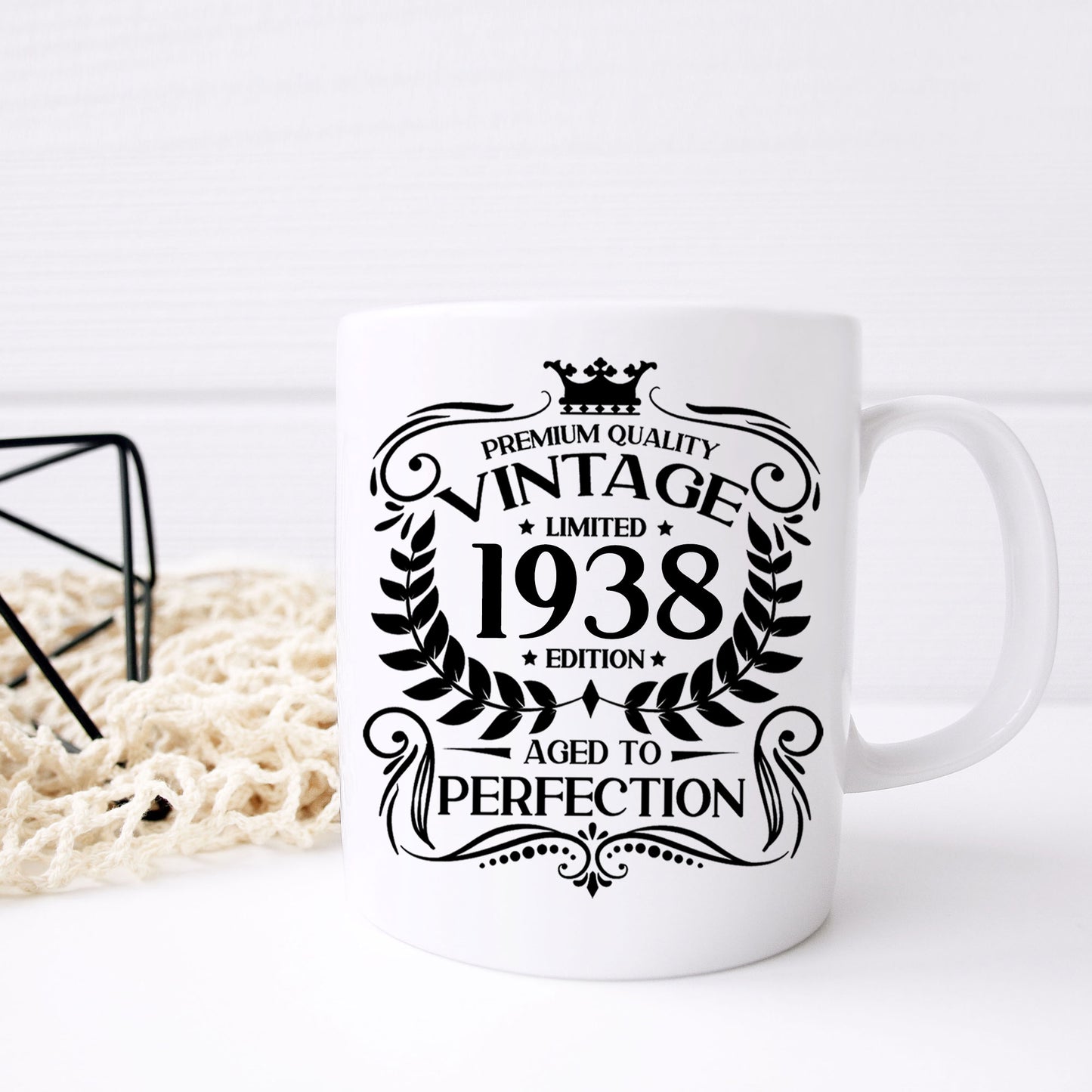 Personalised Vintage 1938 Mug and/or Coaster - Always Looking Good -