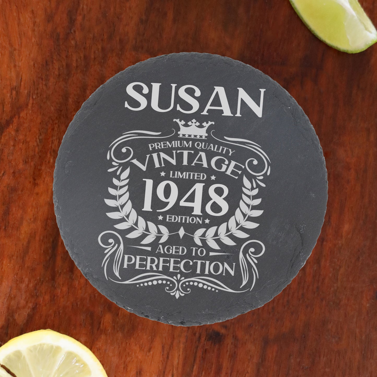 Personalised Vintage 1948 Mug and/or Coaster - Always Looking Good -