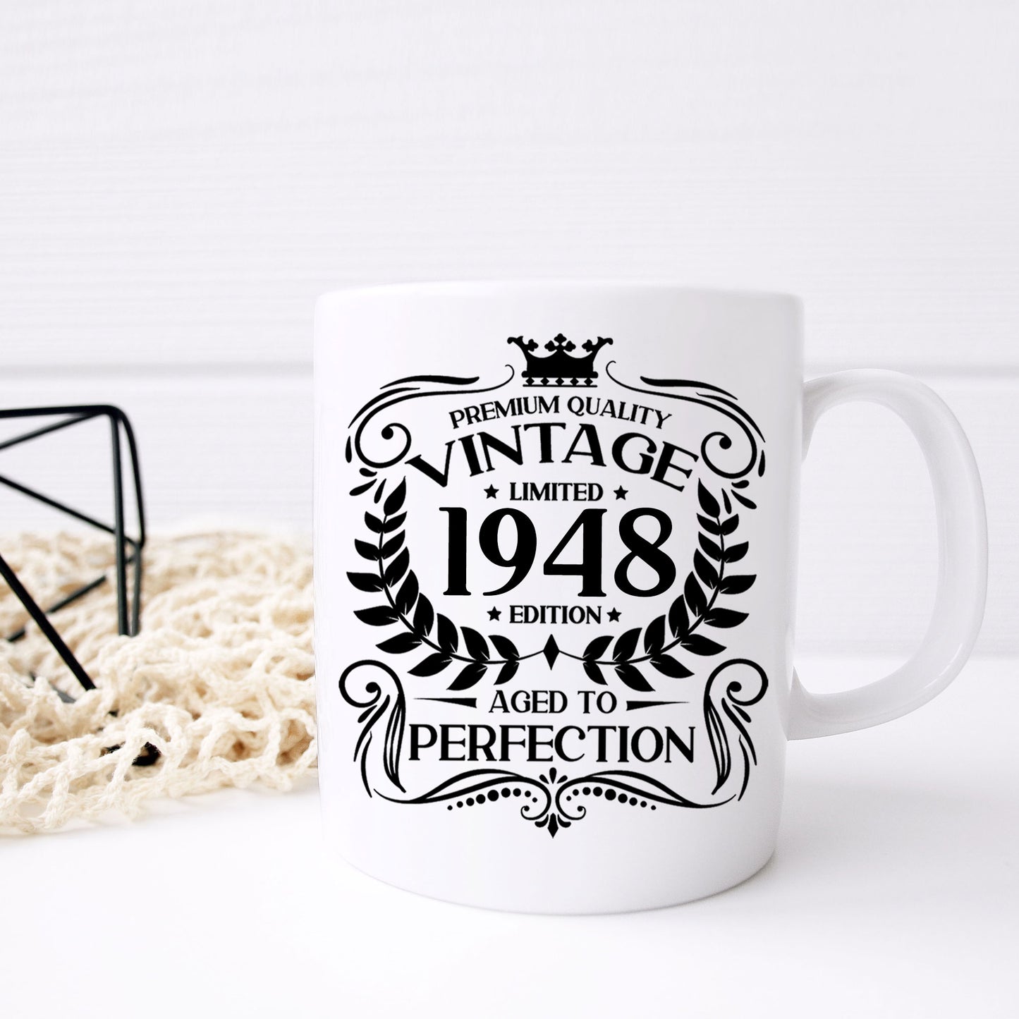 Personalised Vintage 1948 Mug and/or Coaster - Always Looking Good -
