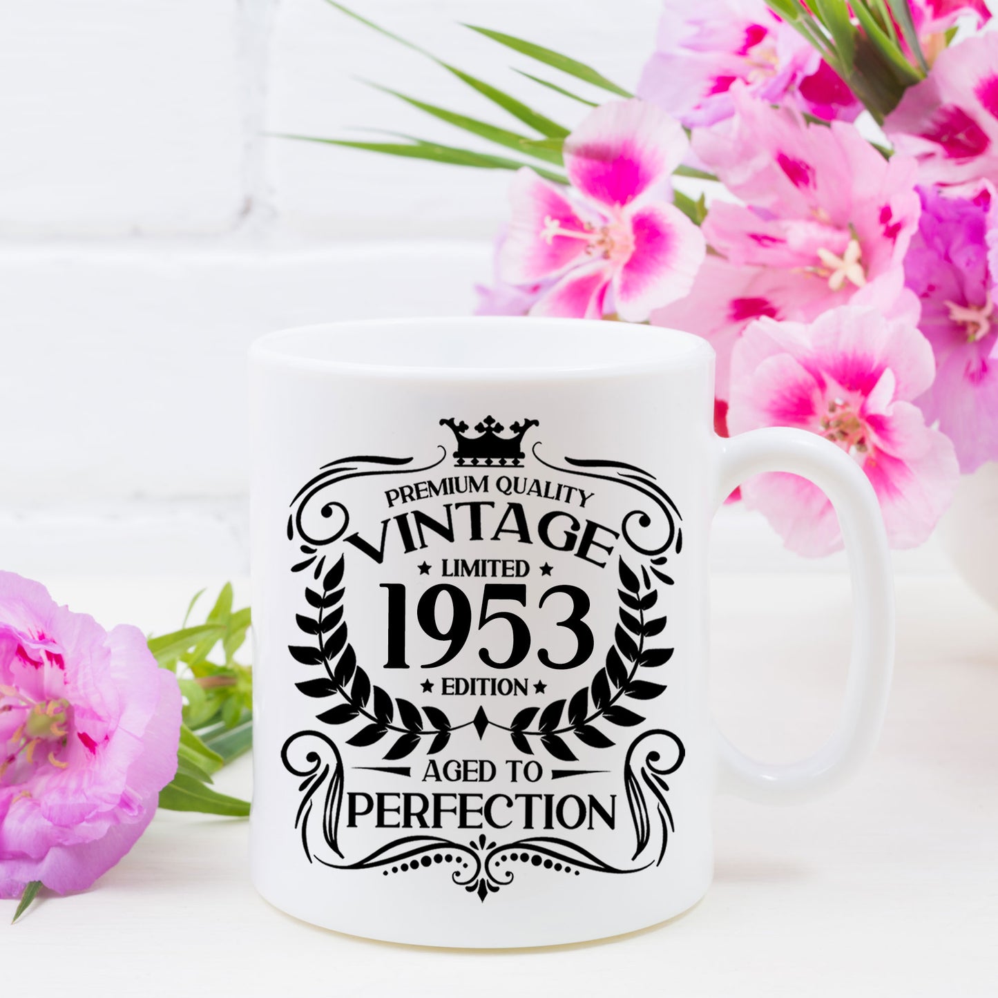 Personalised Vintage 1953 Mug and/or Coaster - Always Looking Good - Mug On Its Own
