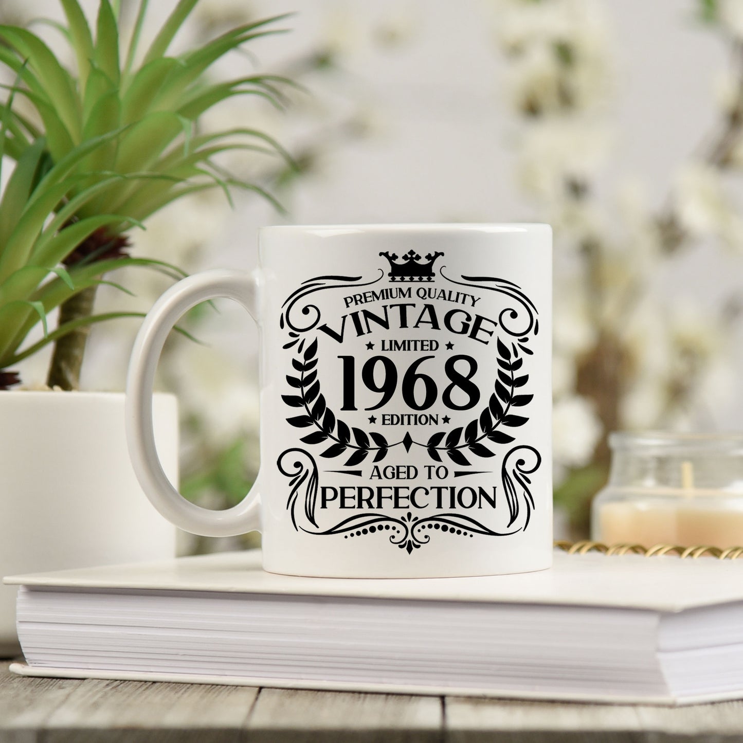 Personalised Vintage 1968 Mug and/or Coaster - Always Looking Good -