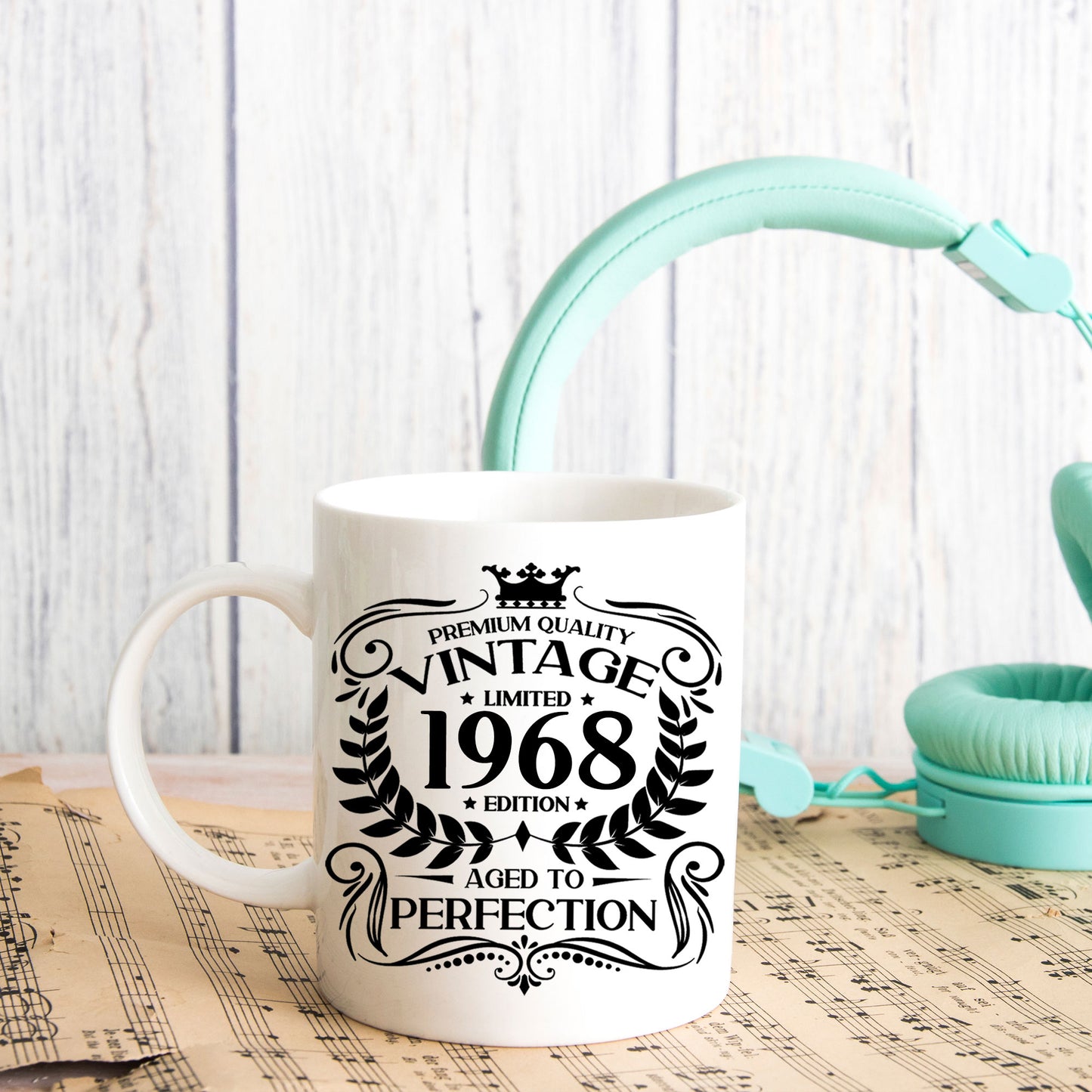 Personalised Vintage 1968 Mug and/or Coaster - Always Looking Good -