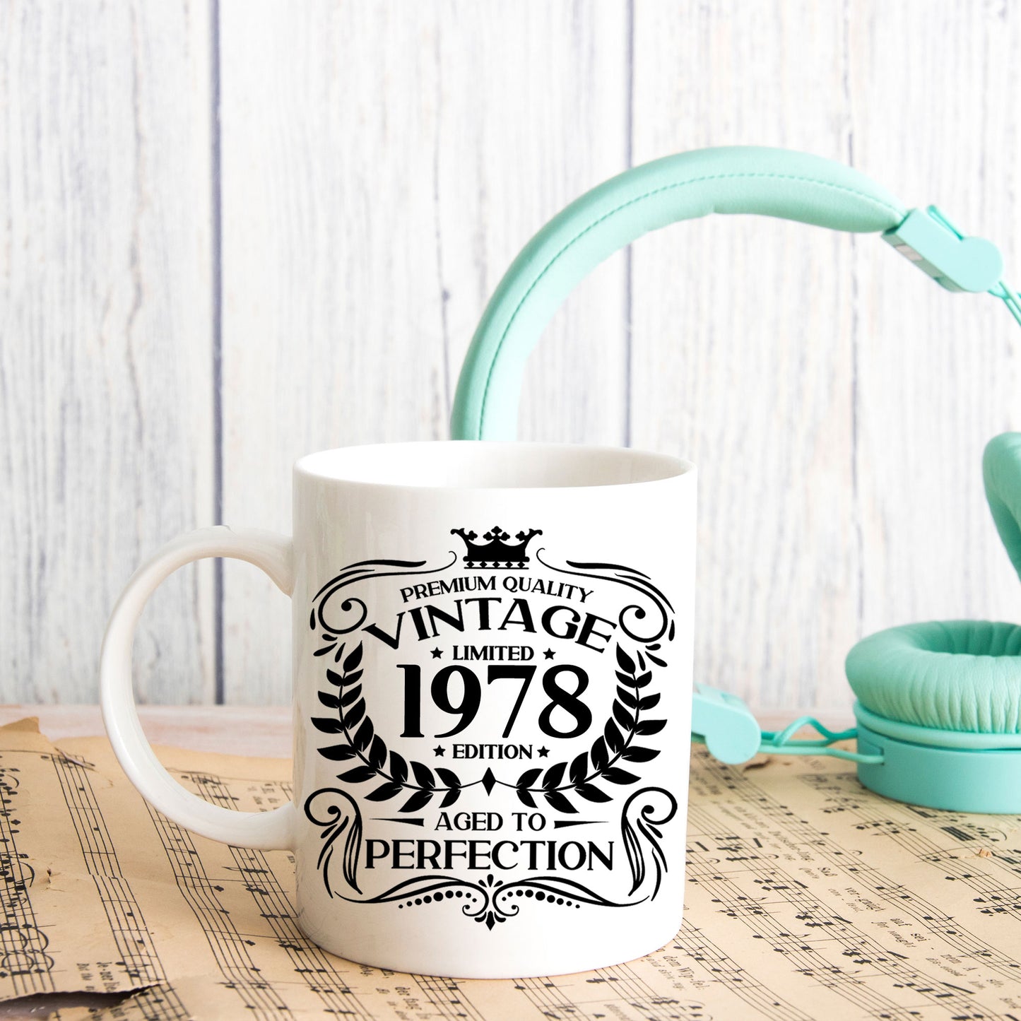 Personalised Vintage 1978 Mug and/or Coaster  - Always Looking Good -   