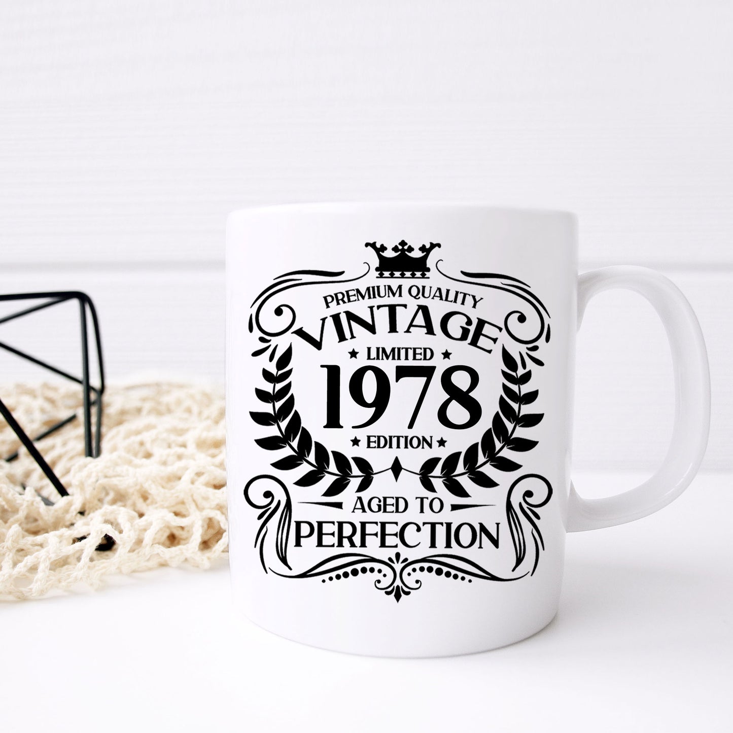 Personalised Vintage 1978 Mug and/or Coaster - Always Looking Good -