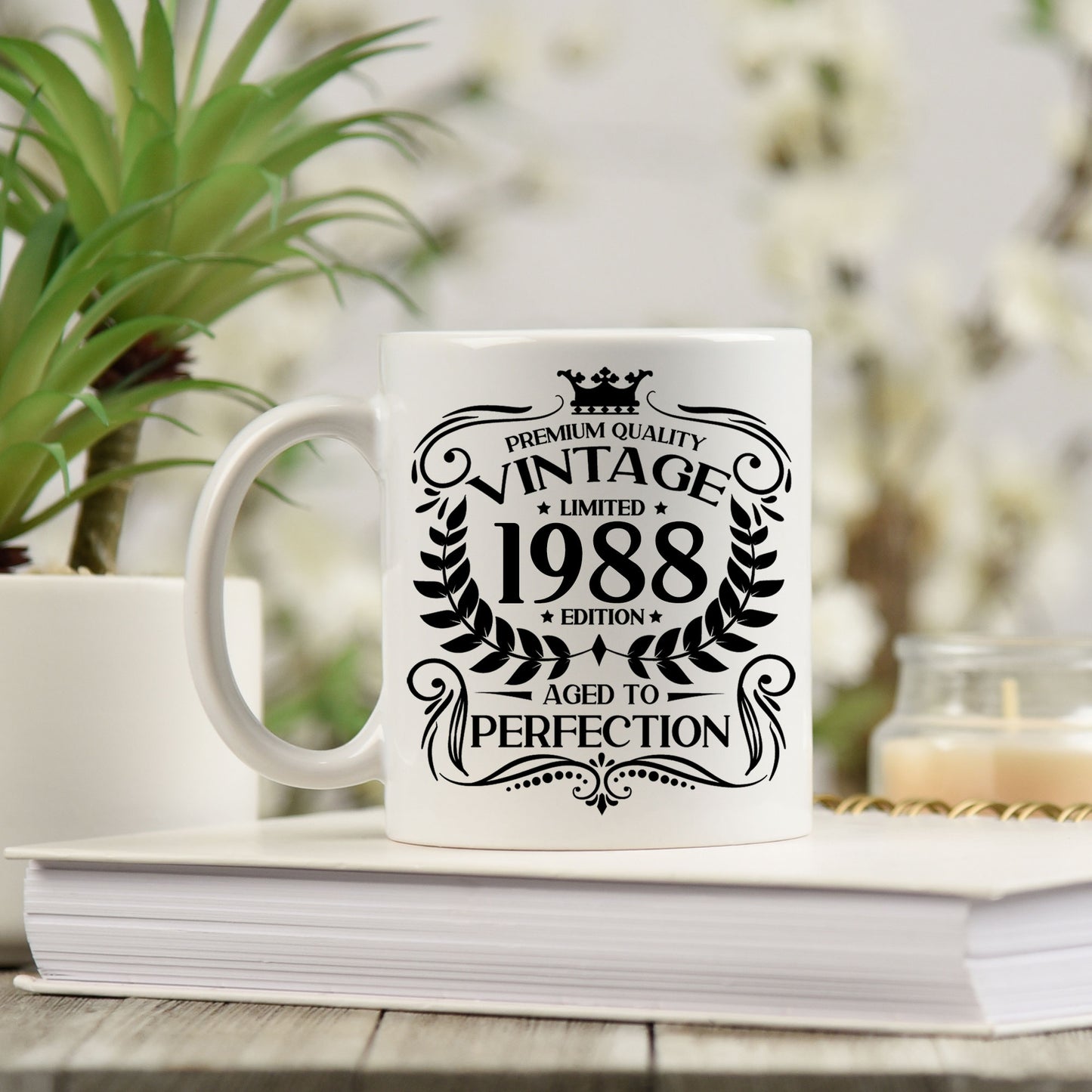 Personalised Vintage 1988 Mug and/or Coaster - Always Looking Good -