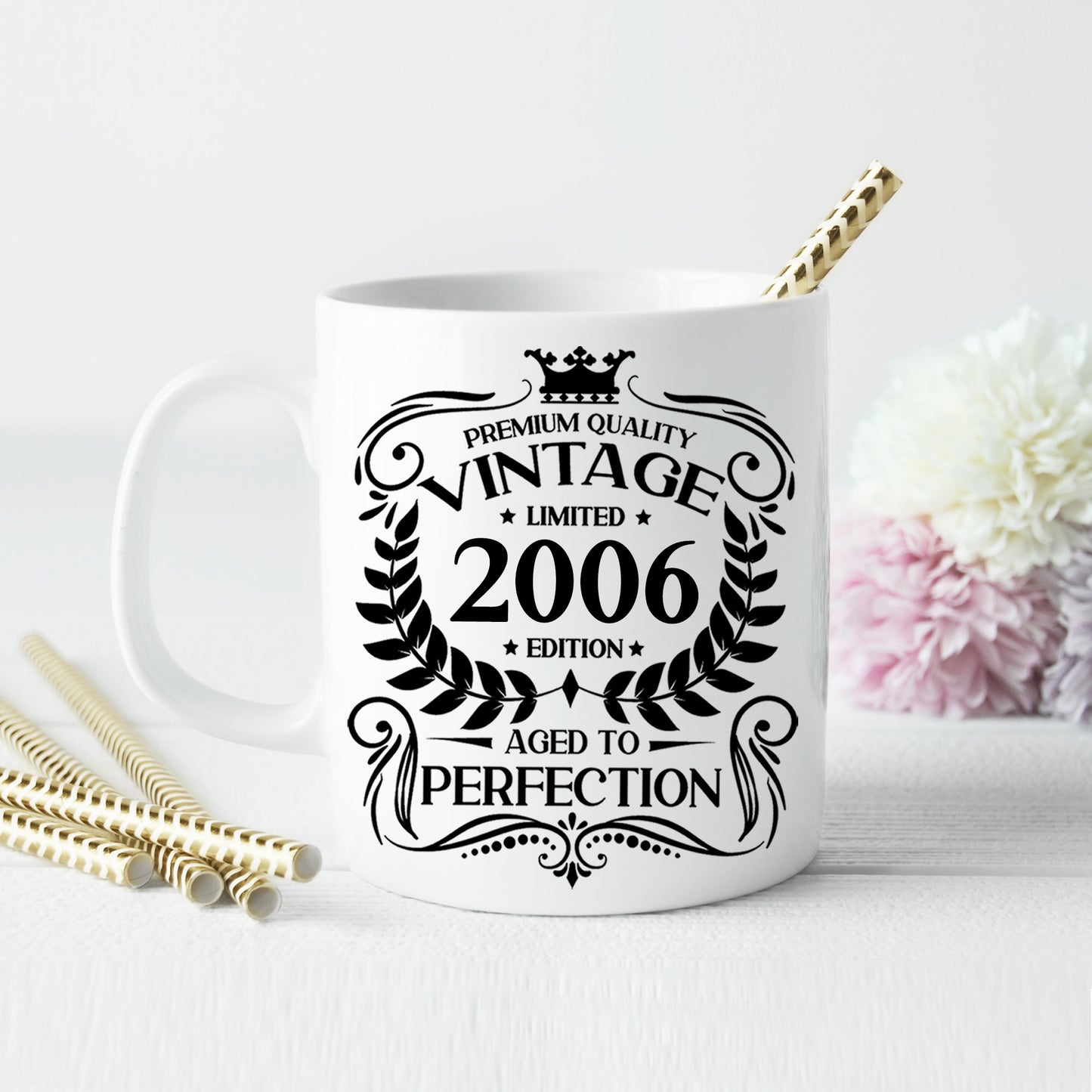 Personalised Vintage 2006 Mug and/or Coaster  - Always Looking Good -   