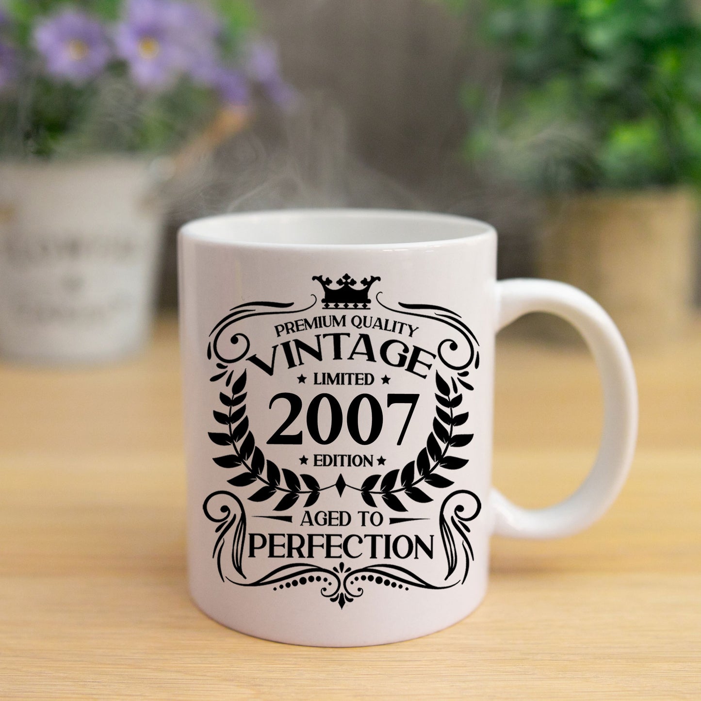 Personalised Vintage 2007 Mug and/or Coaster - Always Looking Good -