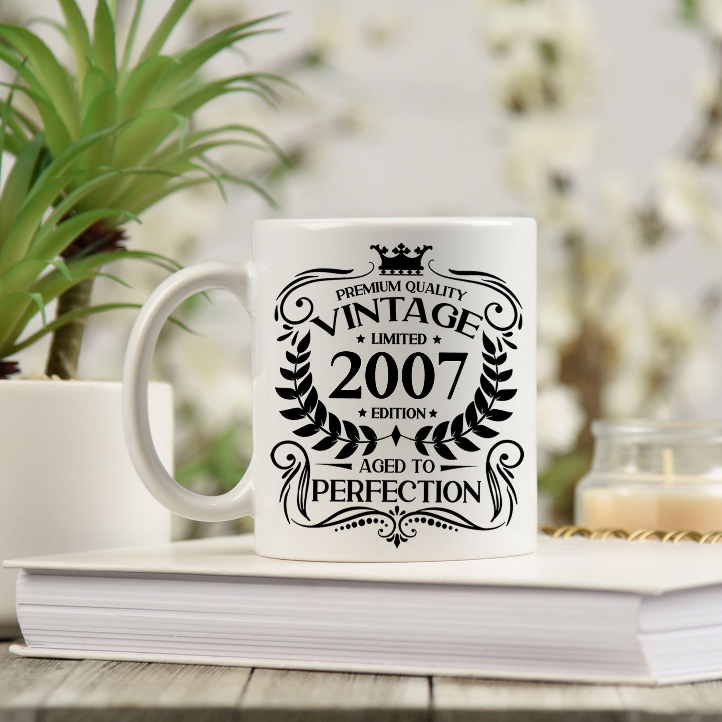 Personalised Vintage 2007 Mug and/or Coaster - Always Looking Good -
