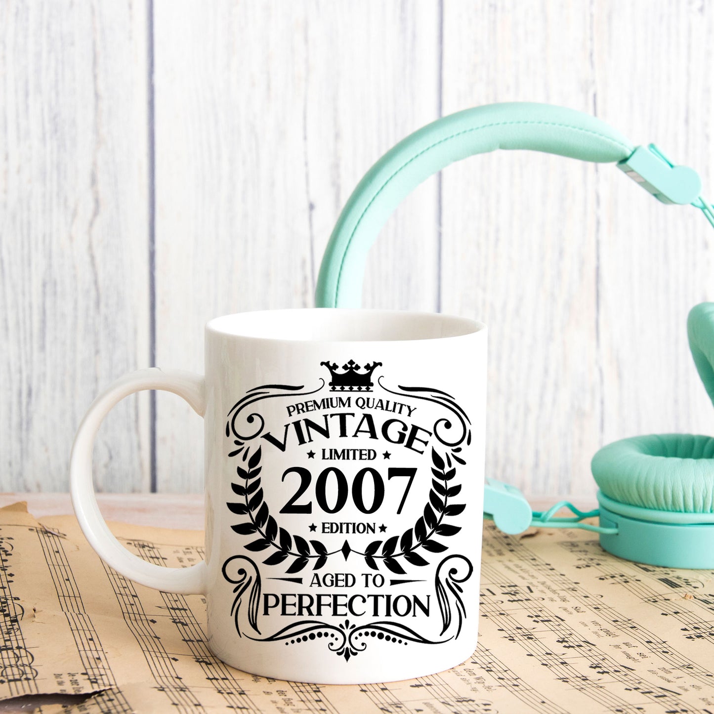 Personalised Vintage 2007 Mug and/or Coaster - Always Looking Good -