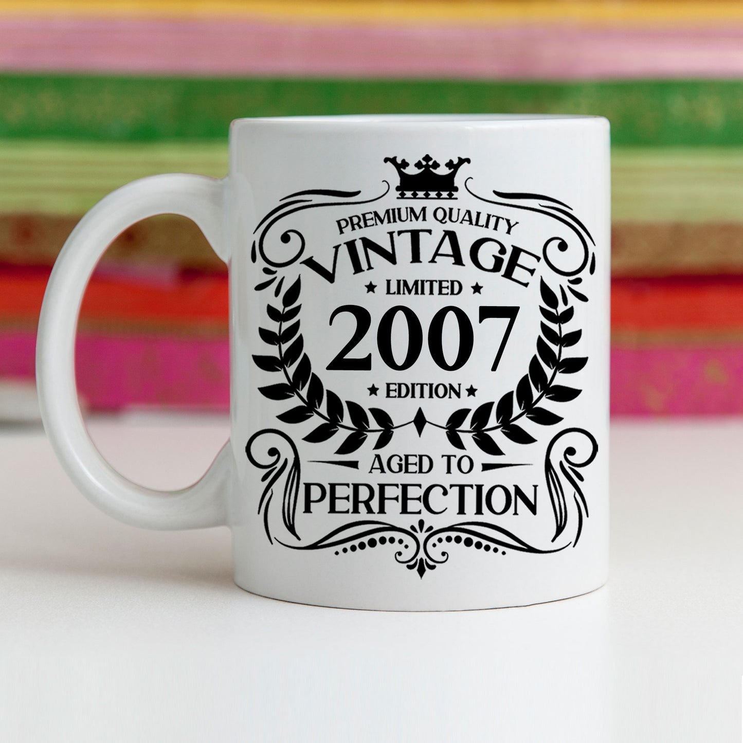 Personalised Vintage 2007 Mug and/or Coaster - Always Looking Good -