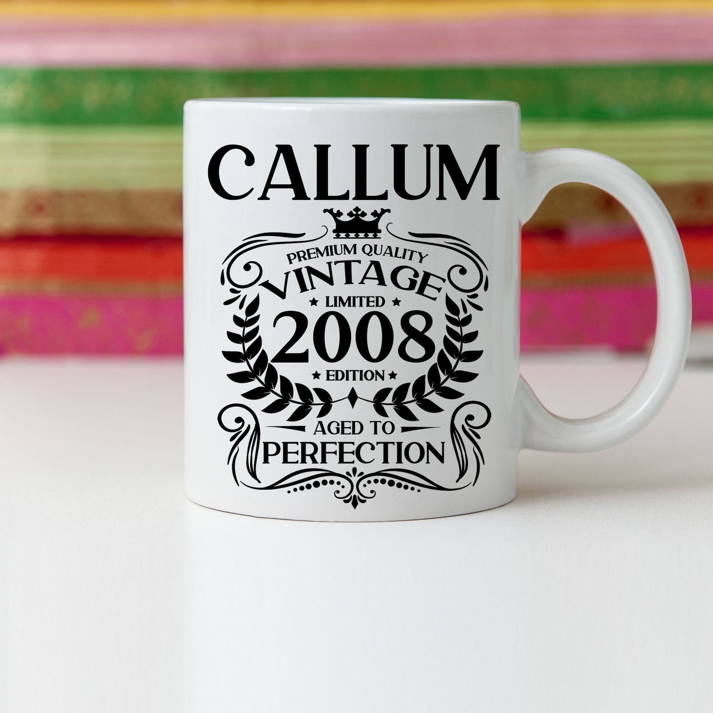 Personalised Vintage 2009 Mug and/or Coaster - Always Looking Good - Mug On Its Own