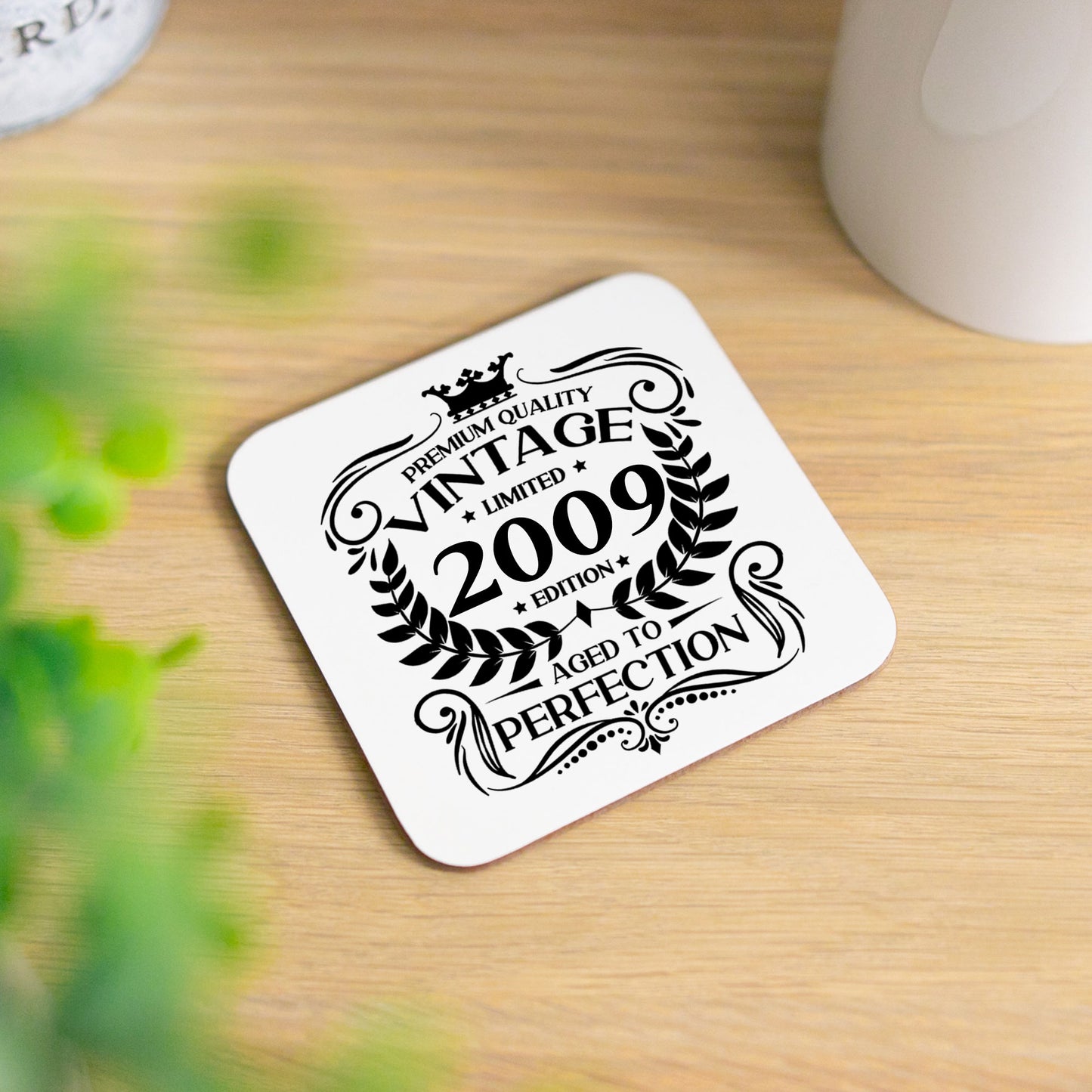 Personalised Vintage 2009 Mug and/or Coaster - Always Looking Good -