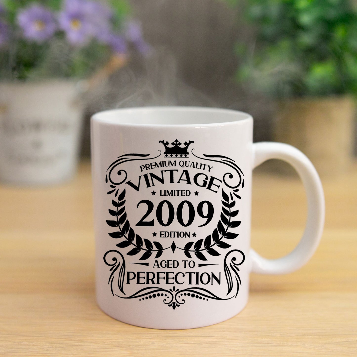 Personalised Vintage 2009 Mug and/or Coaster - Always Looking Good -