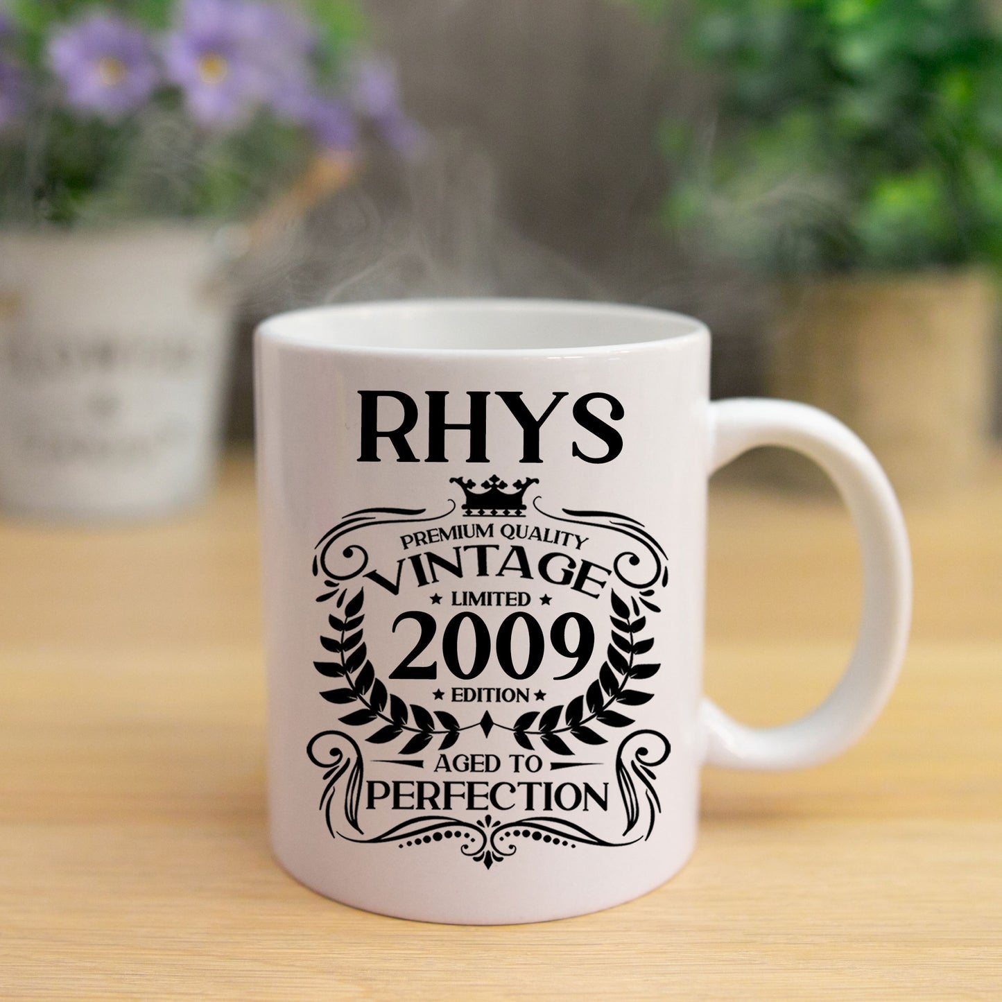 Personalised Vintage 2009 Mug and/or Coaster - Always Looking Good -