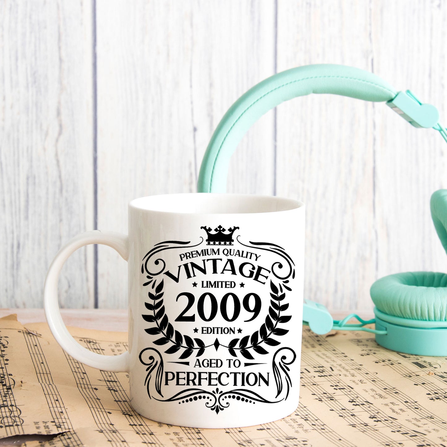 Personalised Vintage 2009 Mug and/or Coaster - Always Looking Good -