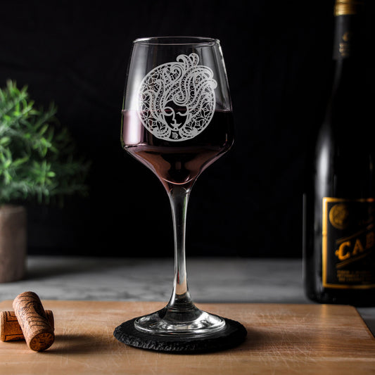 Virgo Zodiac Engraved Wine Glass  - Always Looking Good -   