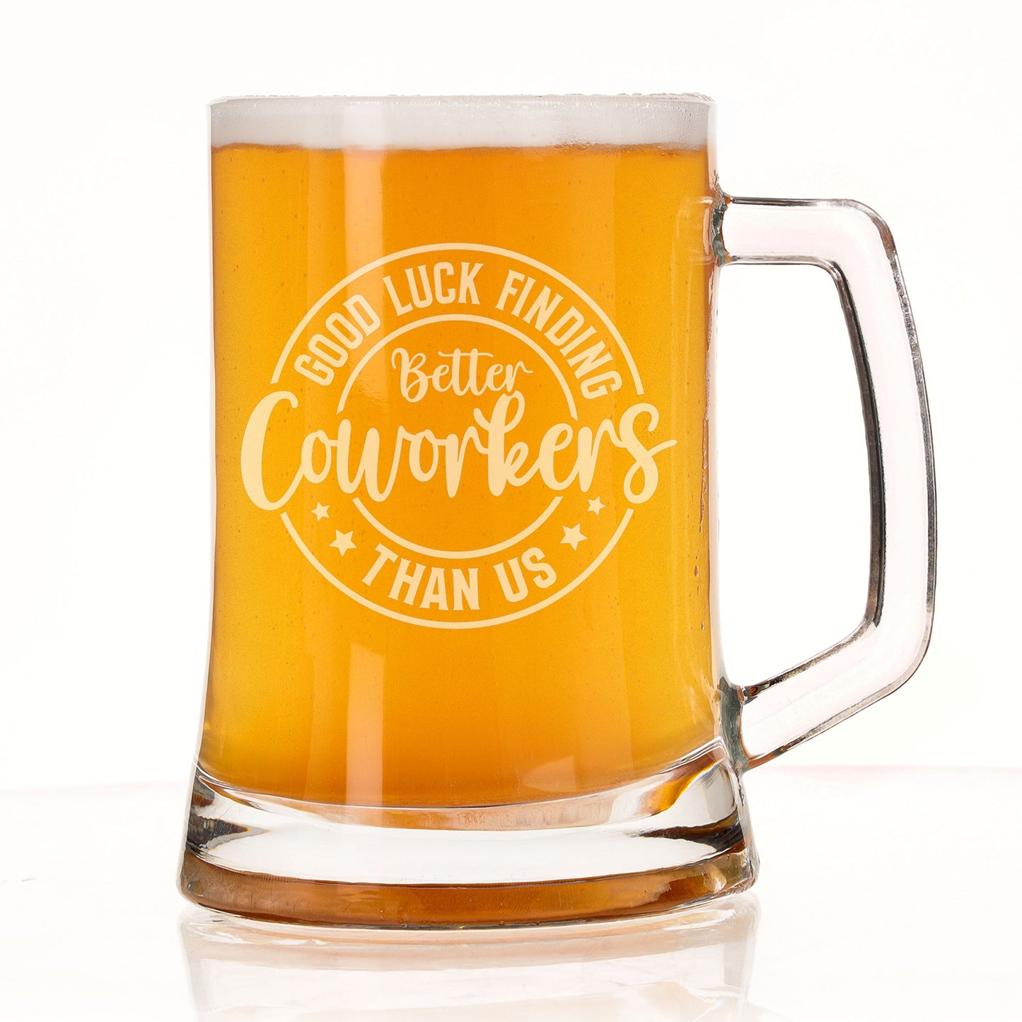 Better Coworker Engraved Beer Tankard Glass – Leaving Gift for Colleagues