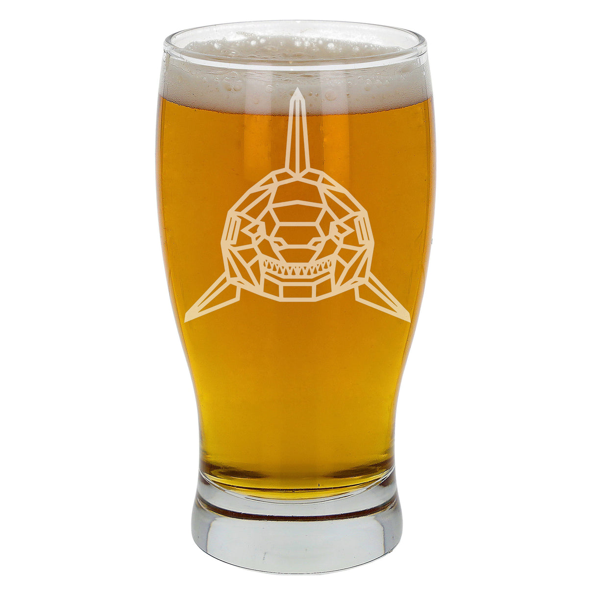 Shark Engraved Beer Pint Glass - Always Looking Good -
