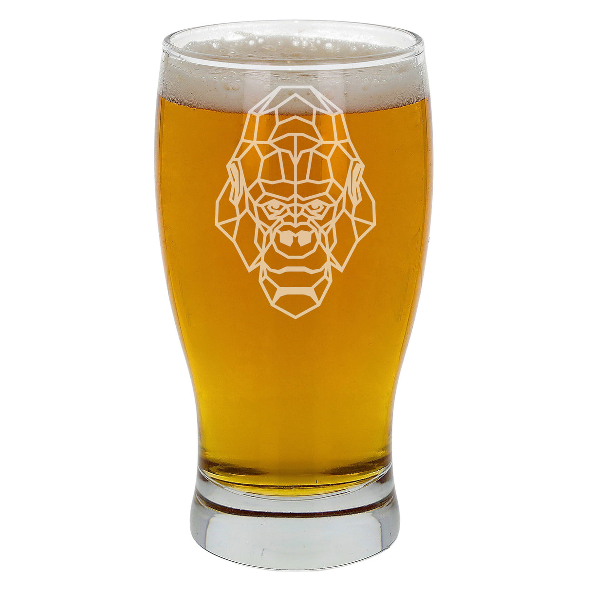 Gorilla Engraved Beer Pint Glass - Always Looking Good -