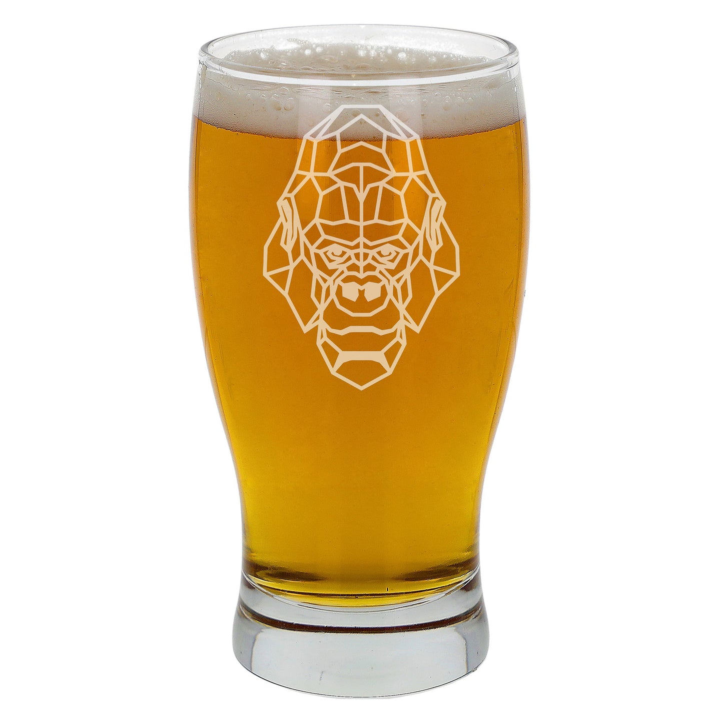 Gorilla Engraved Beer Pint Glass - Always Looking Good -