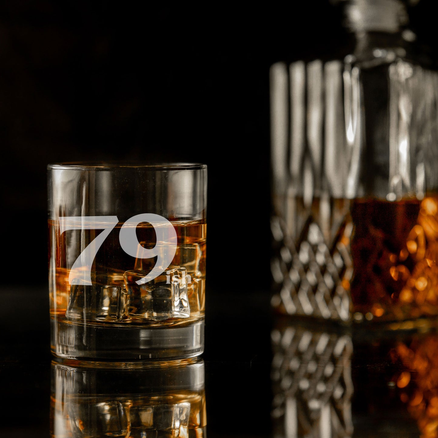 Milestone Birthday Present Whisky Glass and/or Coaster Set “ish”