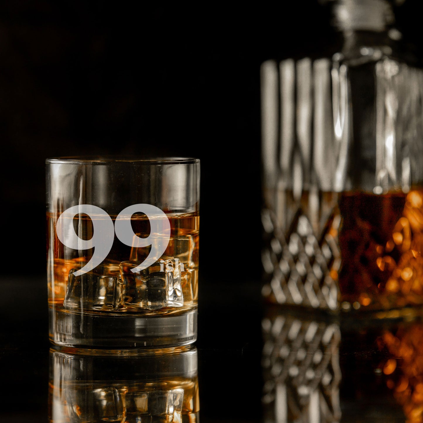 Milestone Birthday Present Whisky Glass and/or Coaster Set “ish”