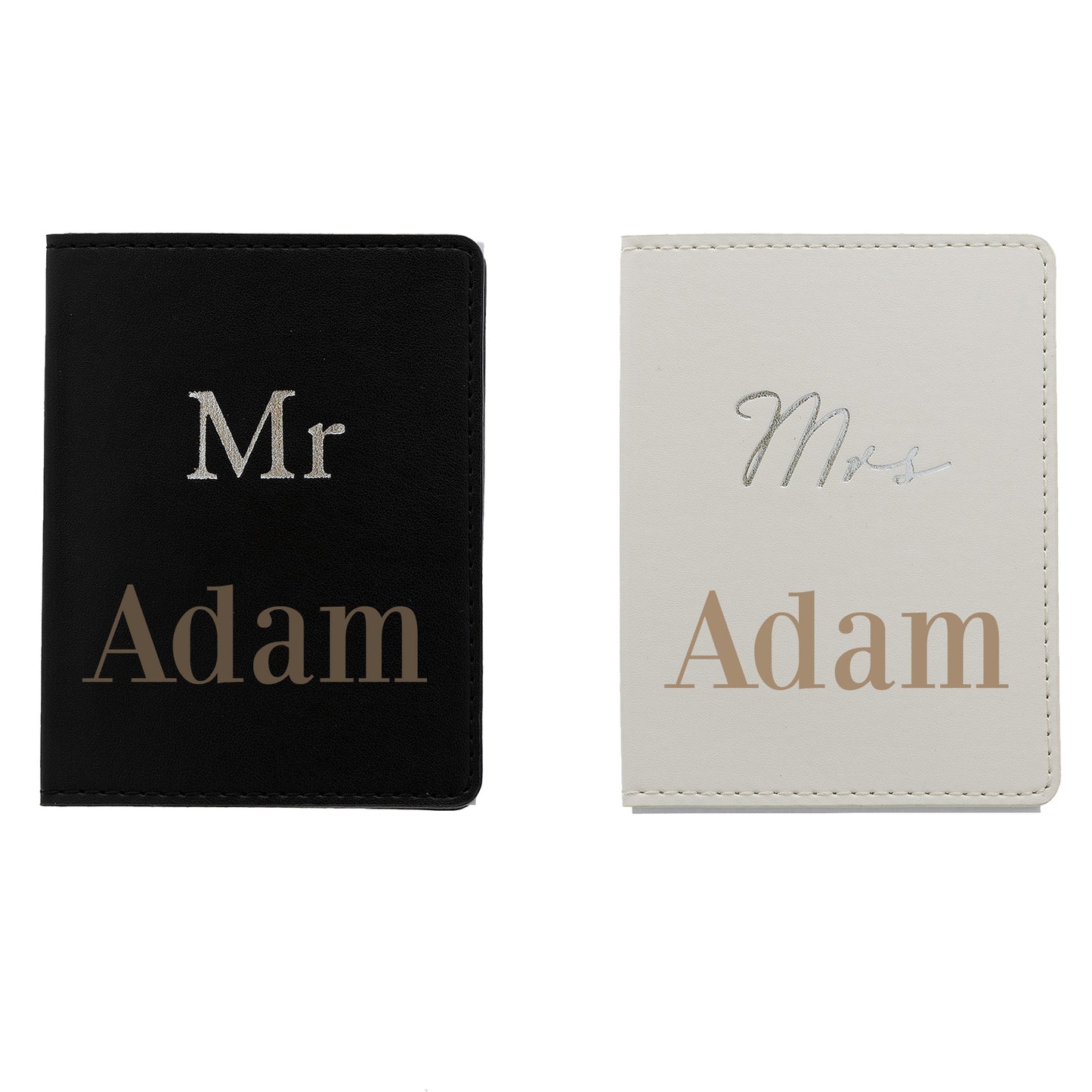 Personalised Mr and Mrs Passport Covers  - Always Looking Good -   