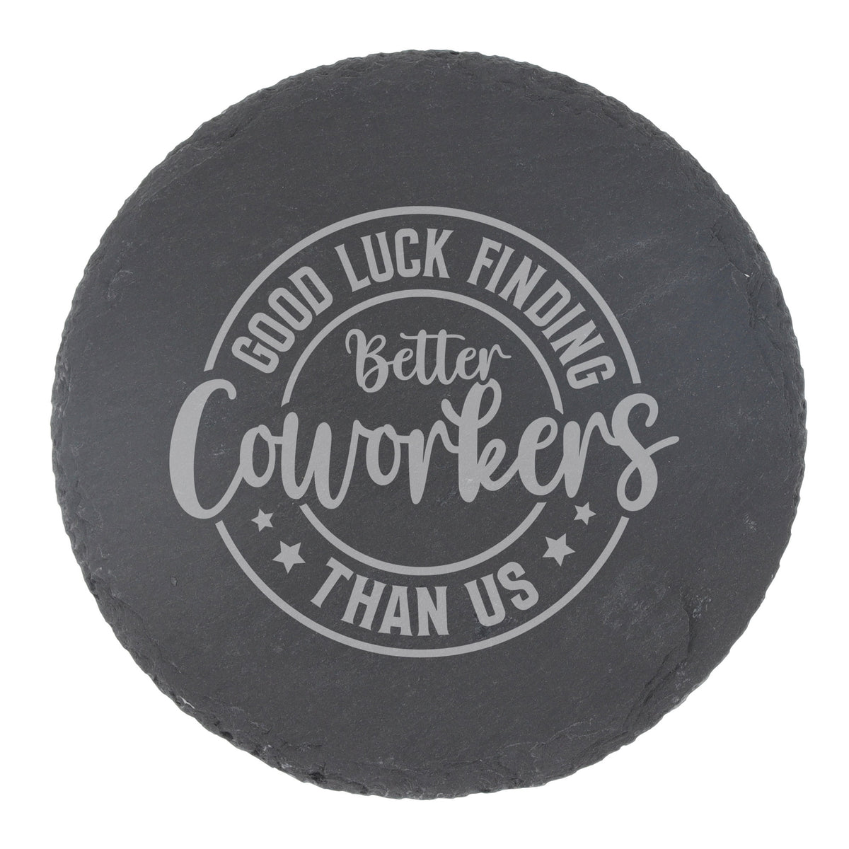 “Better Coworker” Engraved Whisky Glass & Coaster – Coworker Gift