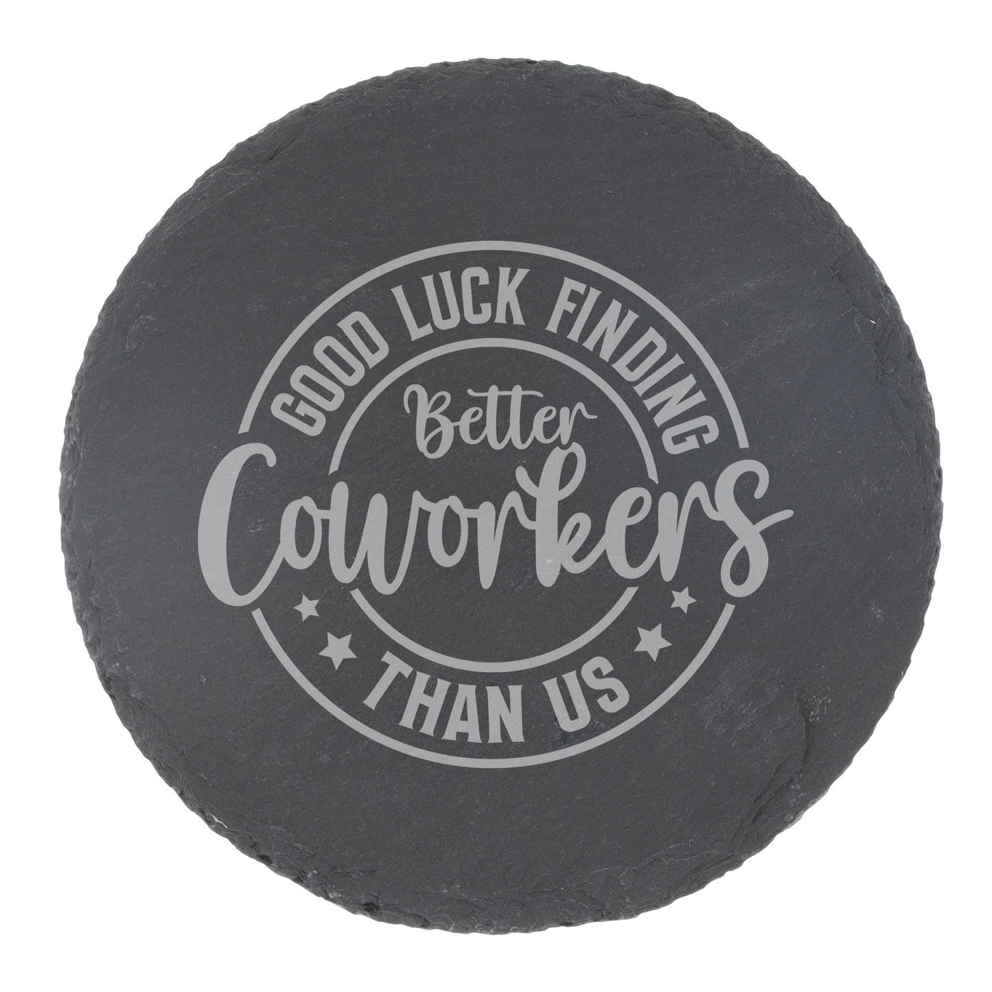 Better Coworker Engraved Whisky Glass & Slate Coaster – Leaving Job