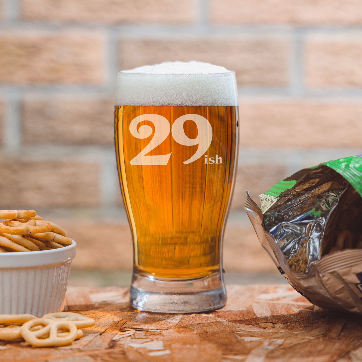 29ish Pint Glass and/or Coaster Set  - Always Looking Good -   