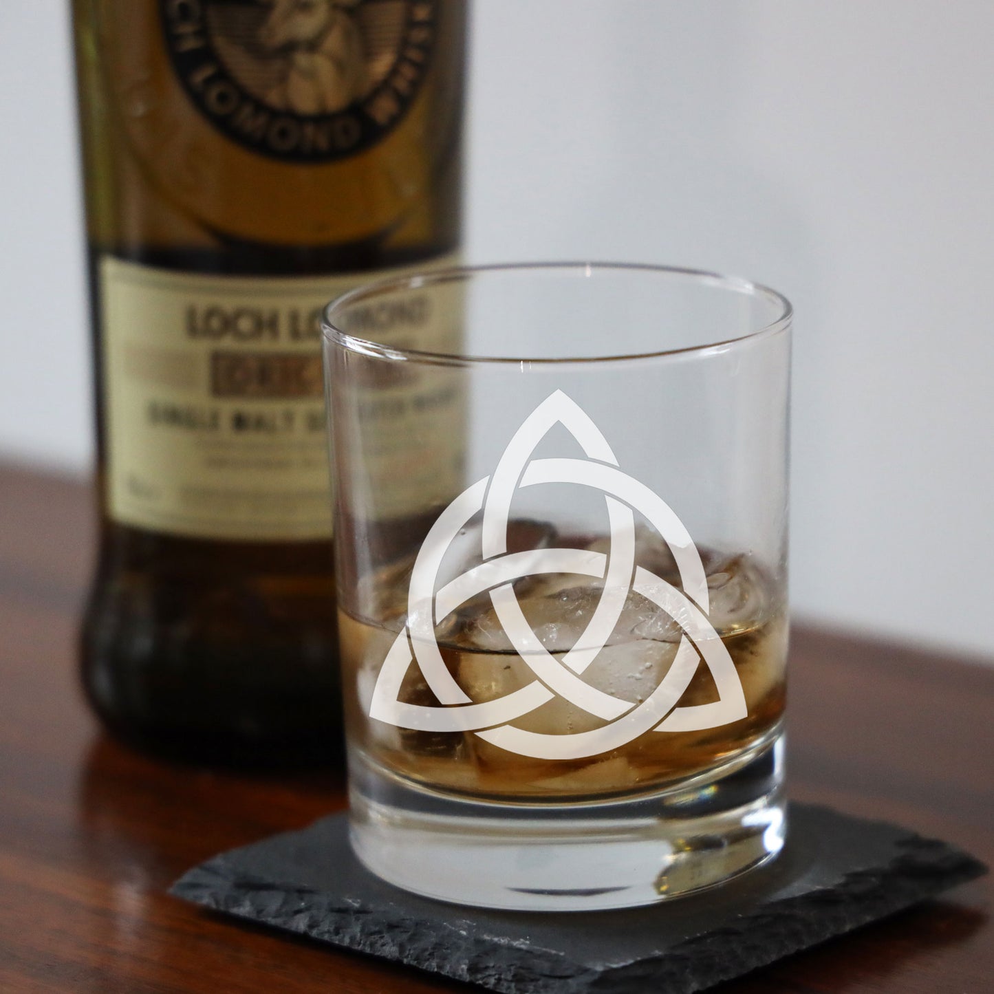 Celtic Knot Engraved Whisky Glass and/or Coaster Set  - Always Looking Good -   