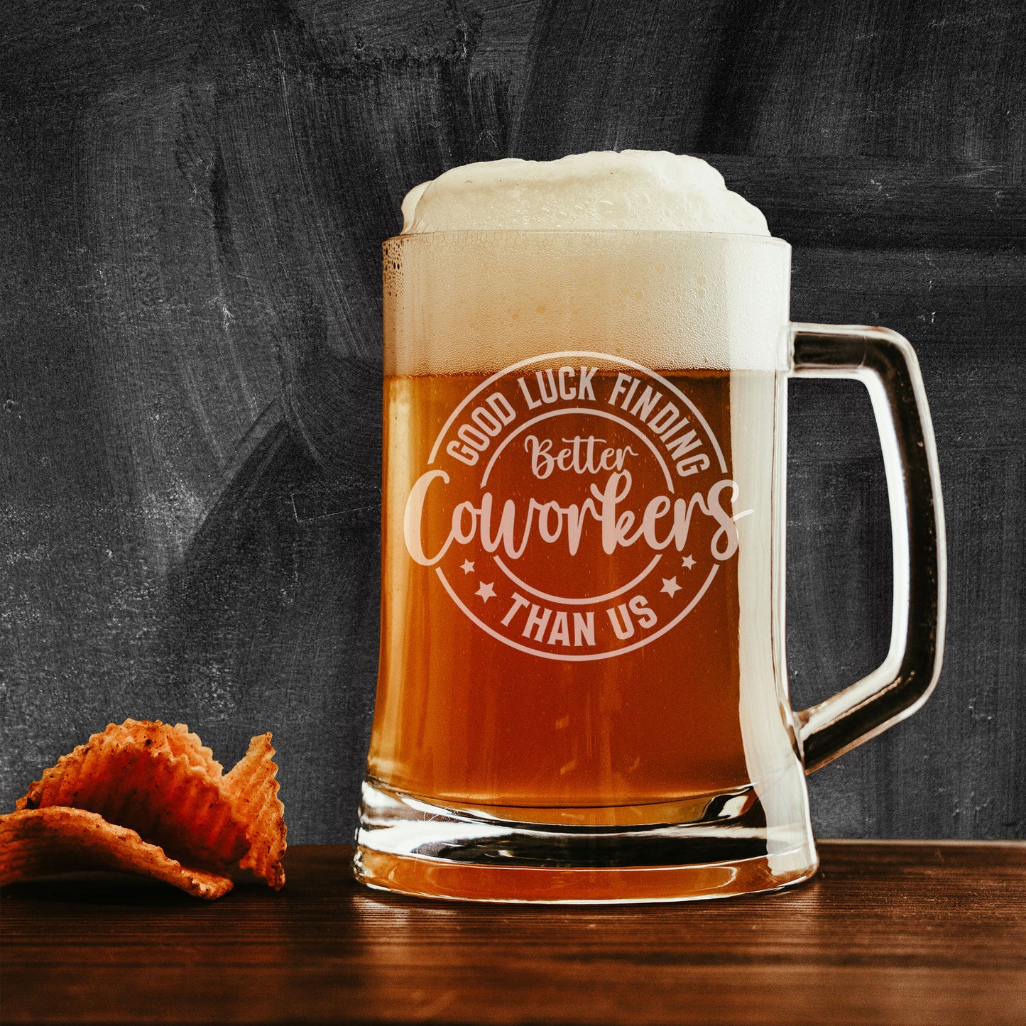 Better Coworker Engraved Beer Tankard Glass – Leaving Gift for Colleagues