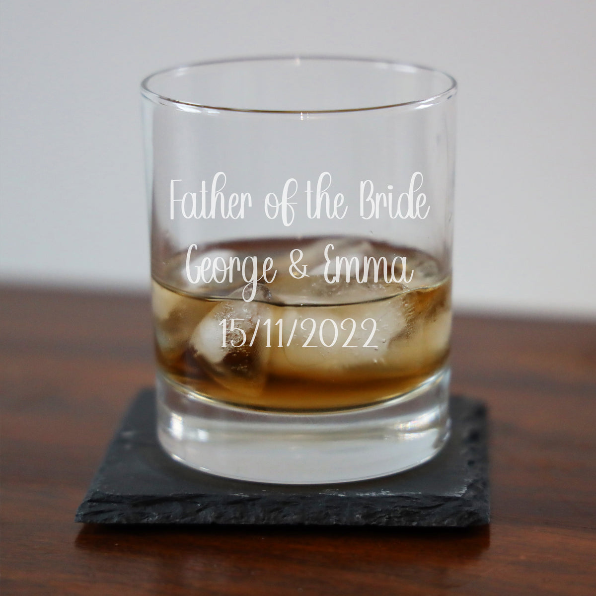 Create Your Own Personalised Engraved Whisky Glass - Always Looking Good -