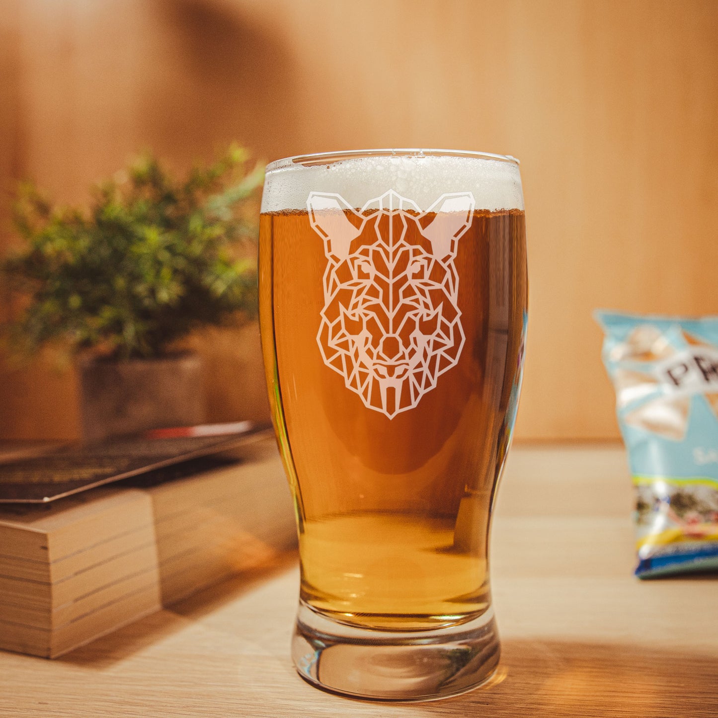 Warthog Engraved Beer Pint Glass - Always Looking Good -