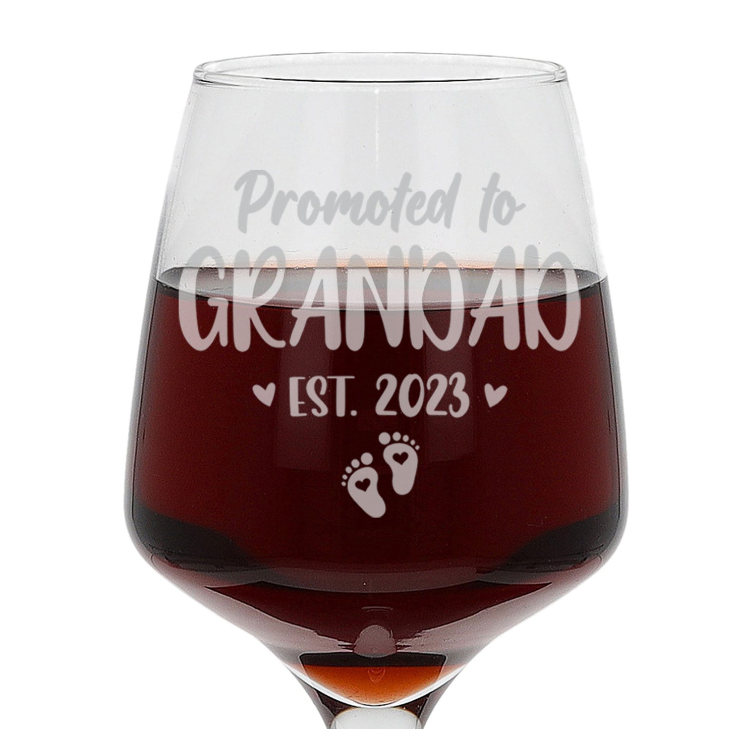 Promoted To Grandad Engraved Wine Glass  - Always Looking Good -   