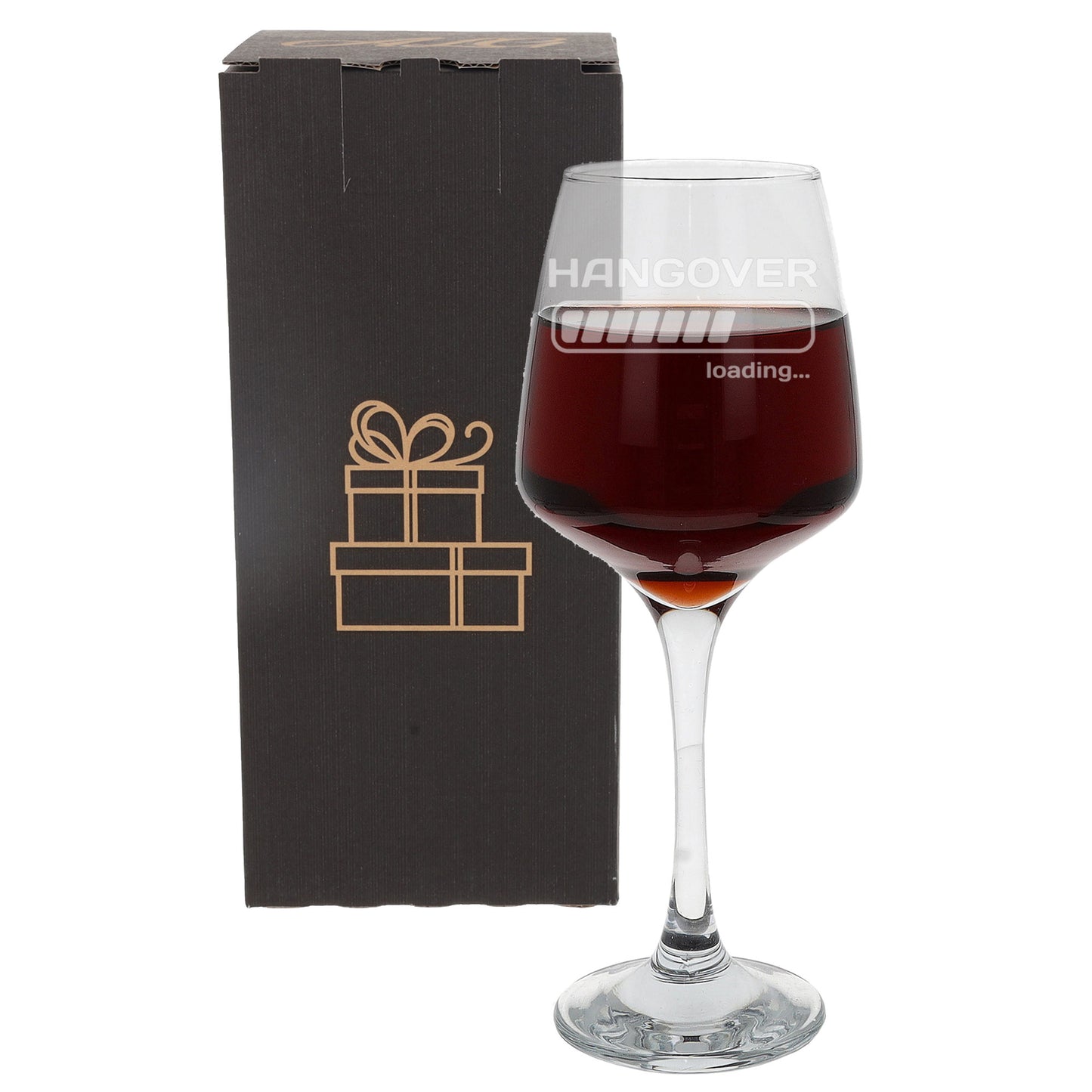 Hangover Loading Personalised Engraved Funny Wine Glass