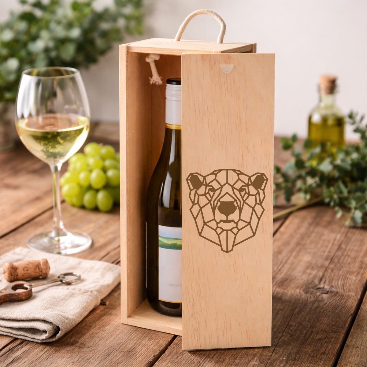 Wooden Bottle Box
