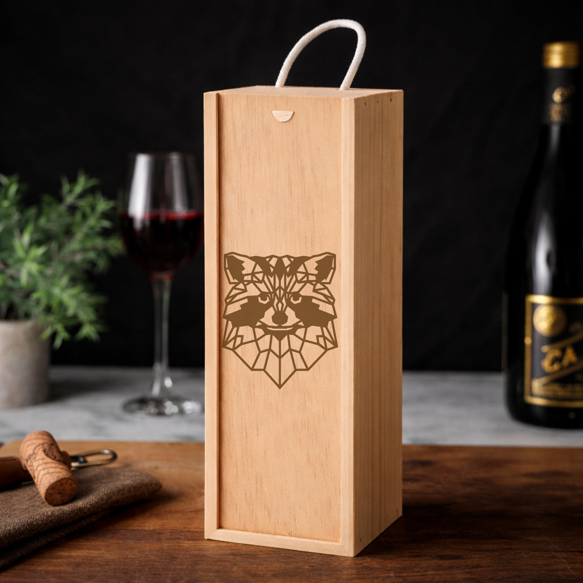 Wooden Bottle Box