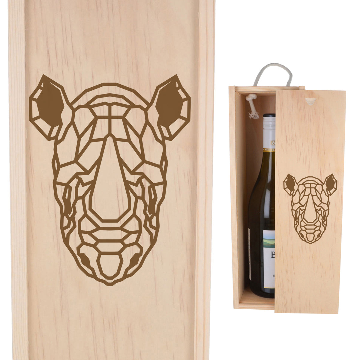 Wooden Bottle Box