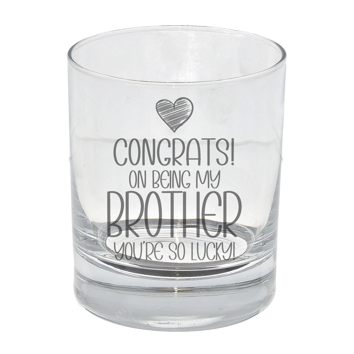 Congrats on Being my Brother Whisky Tumbler Birthday Gift for Brother
