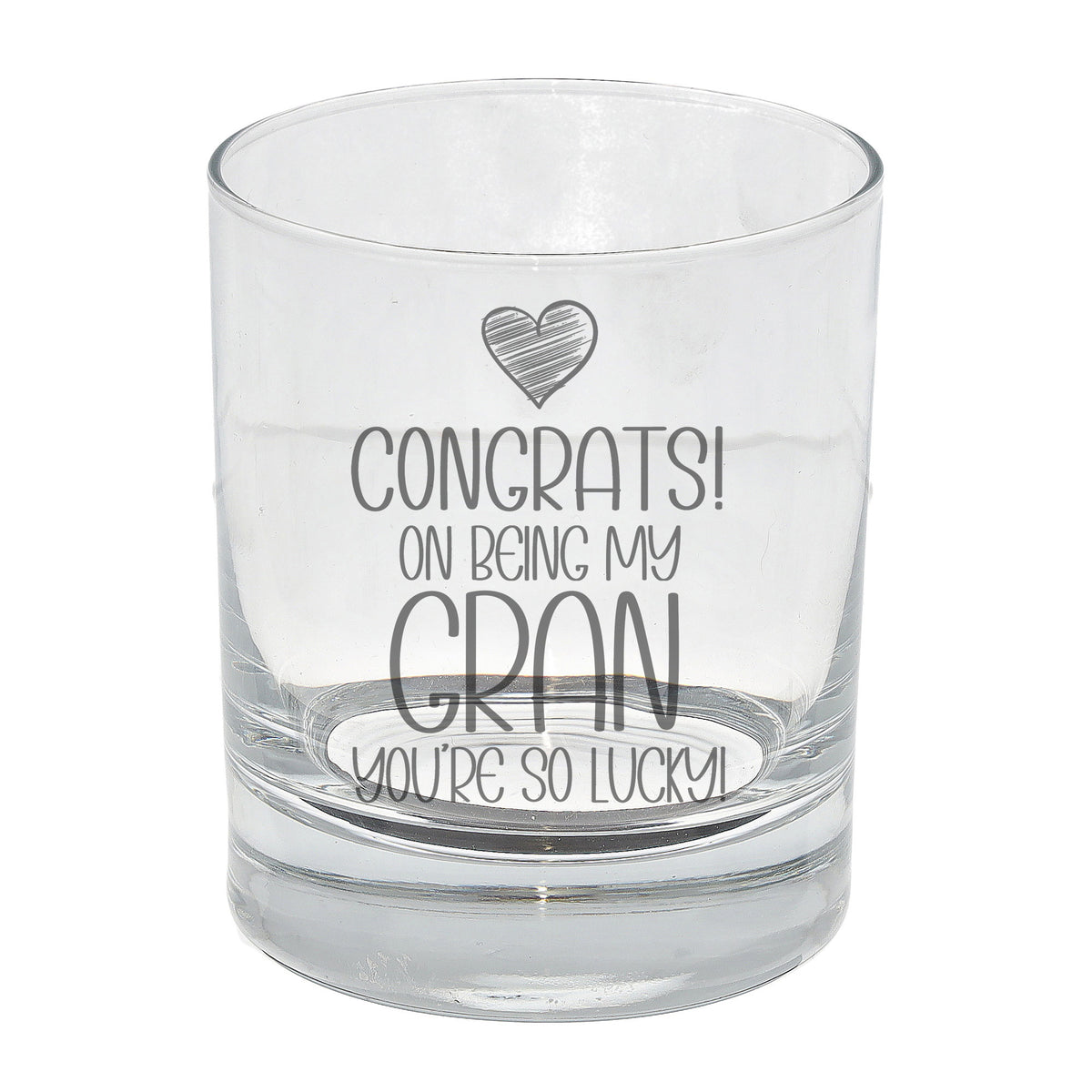 Congrats on Being my Gran Whisky Tumbler Birthday Gift