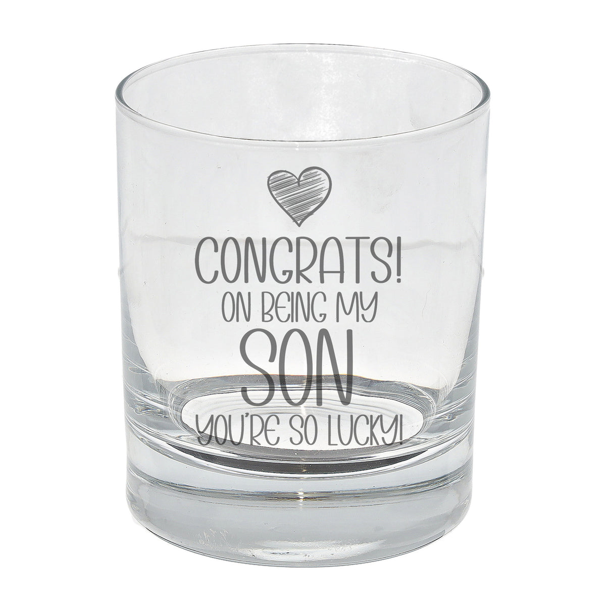 Congrats on Being my Son Whisky Tumbler Birthday Gift for Son